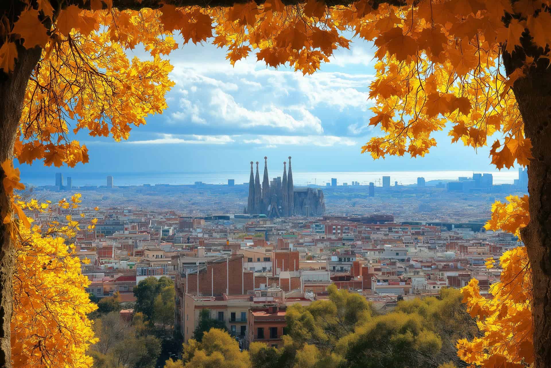 barcelone en automne