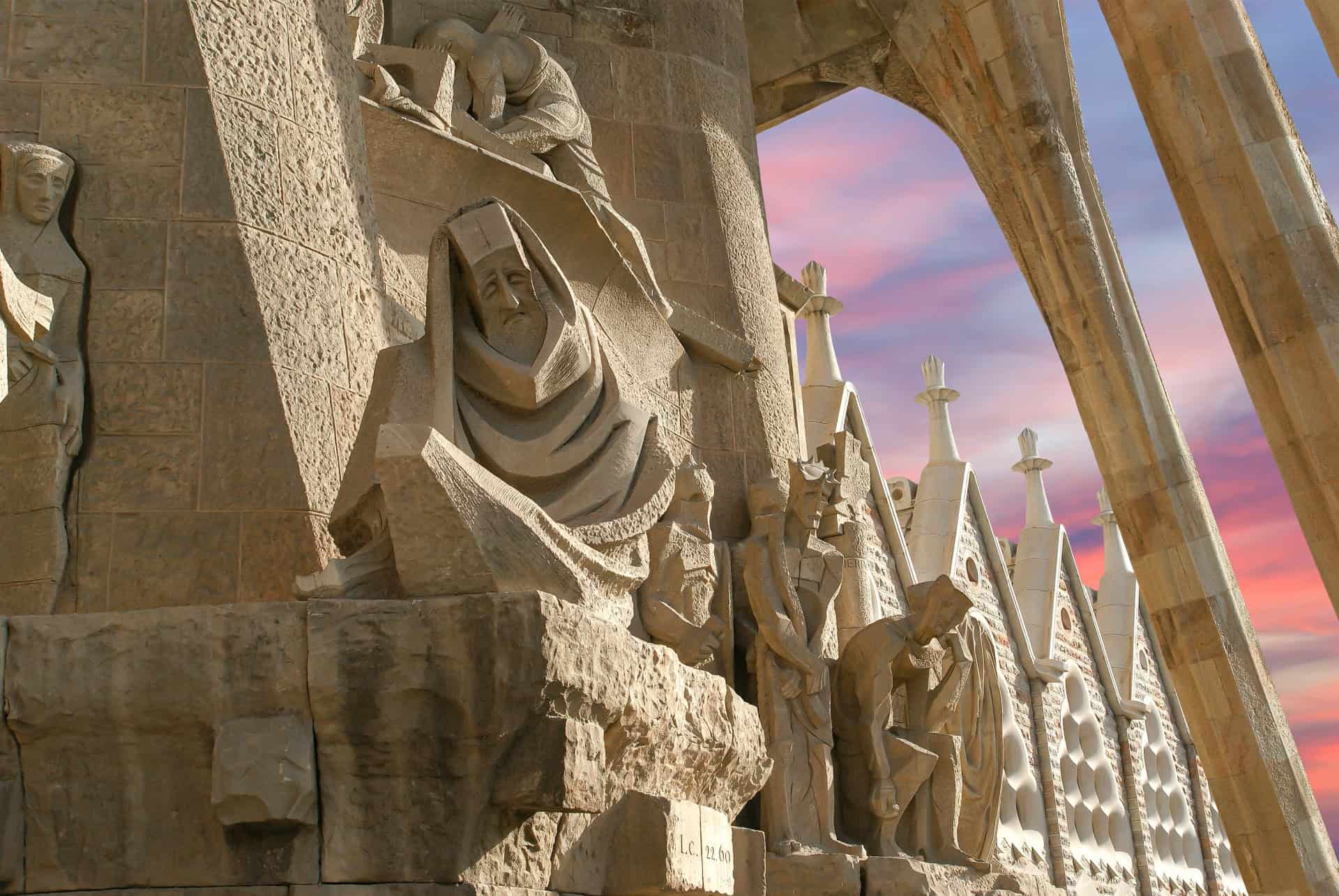 sculptures façade sagrada familia sculptures façade sagrada familia