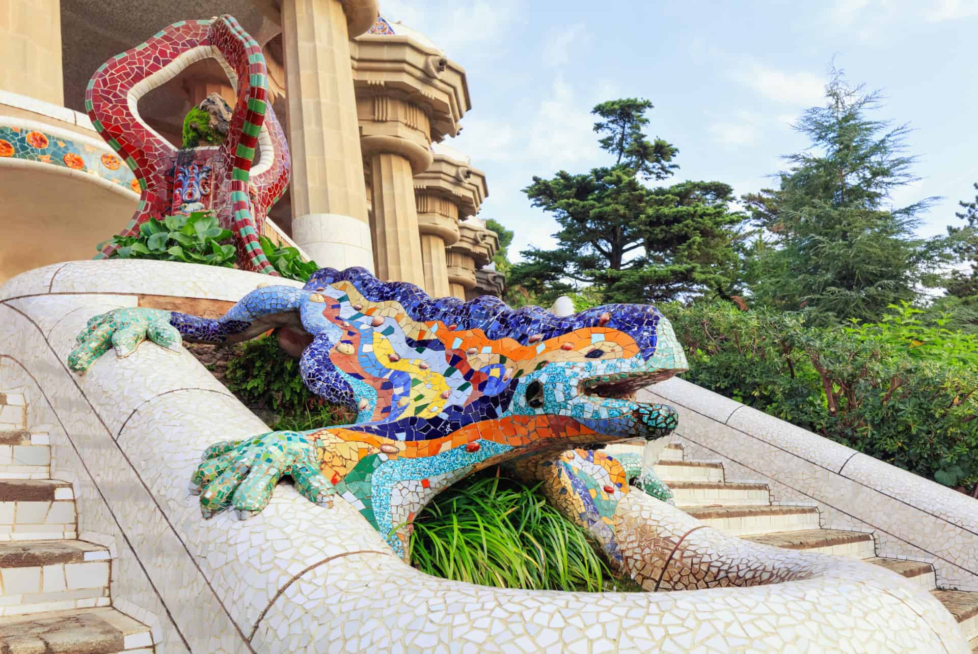 salamandre escaliers parc guell salamandre escaliers parc guell