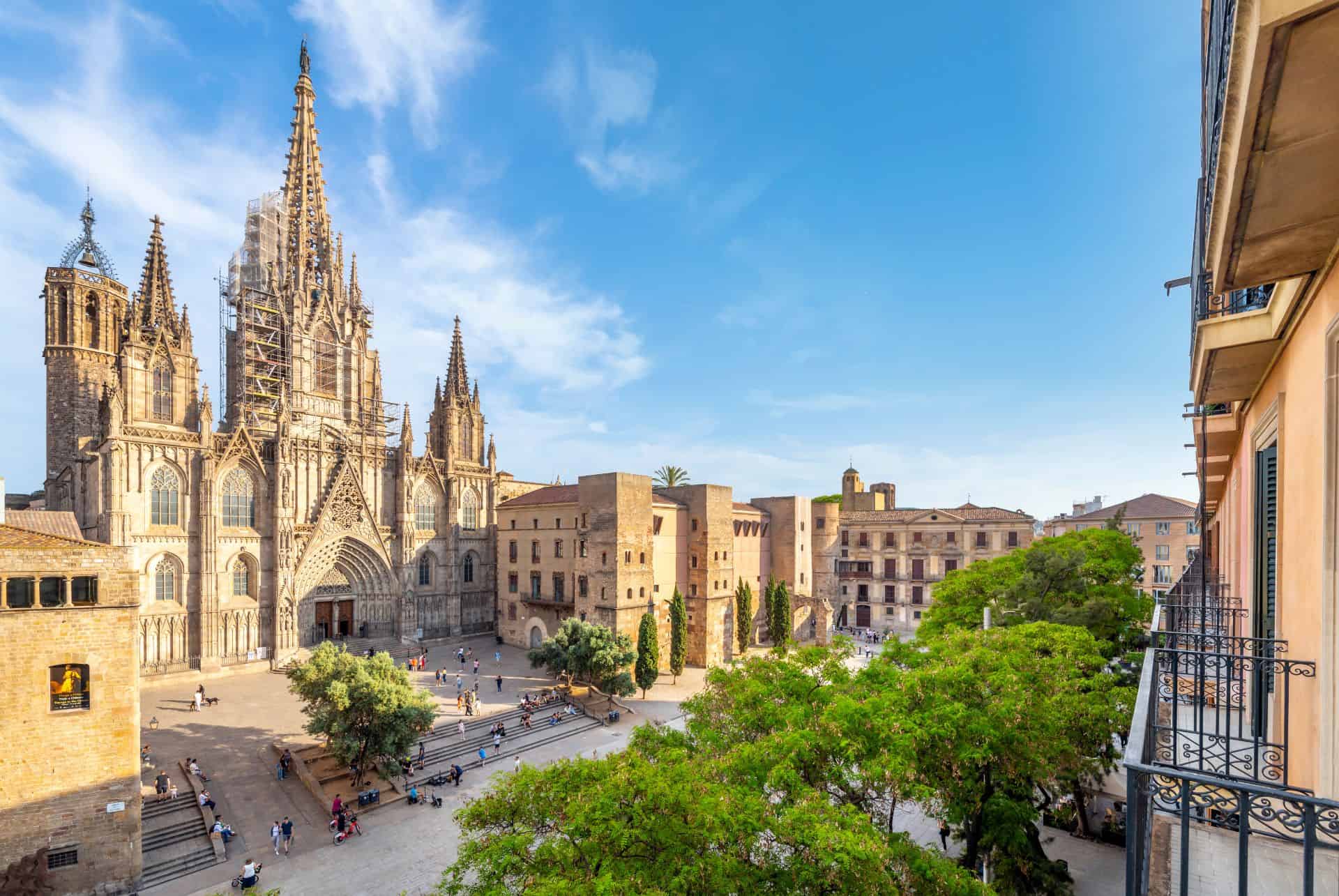 cathedrale de barcelone vue