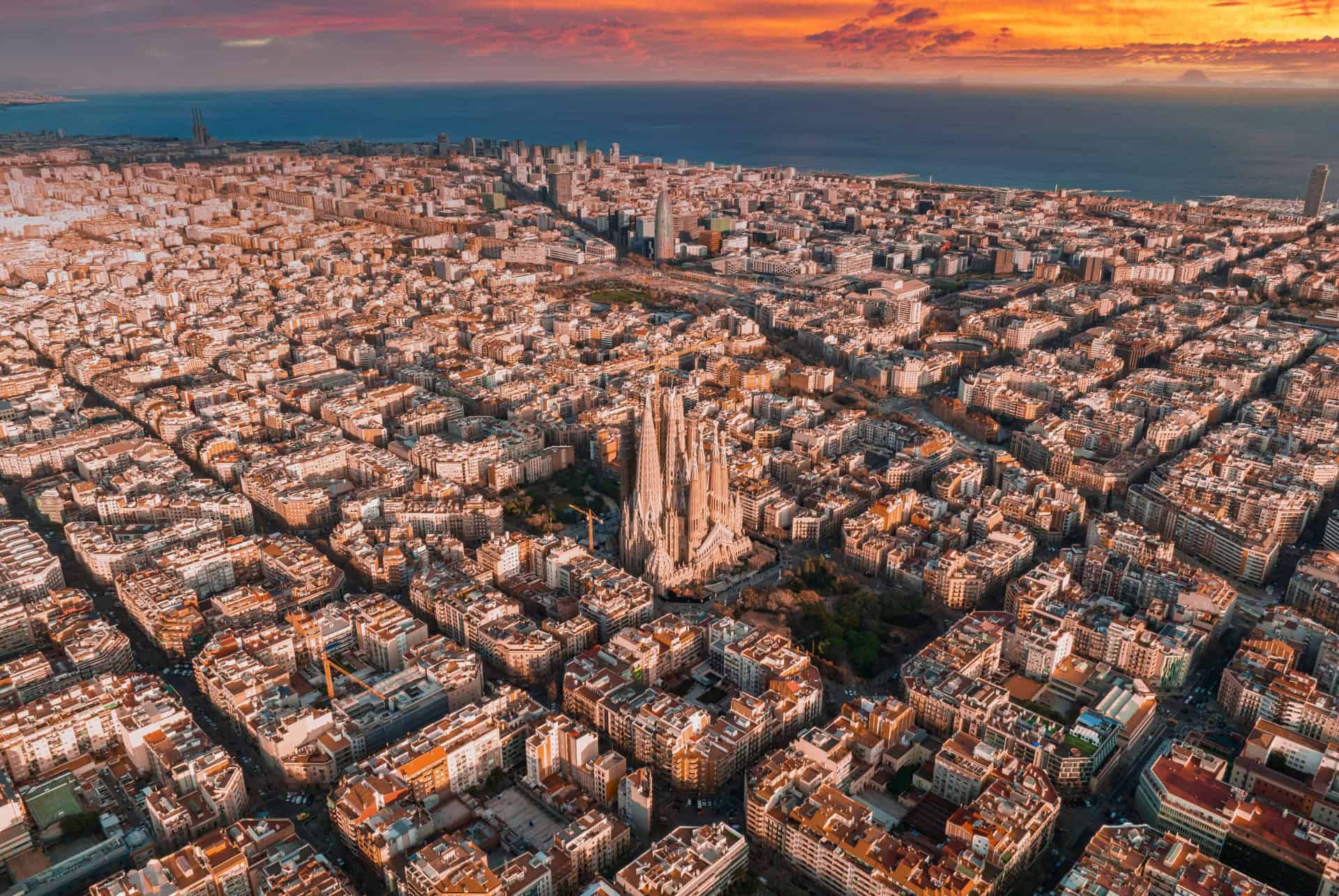 vue aerienne barcelone