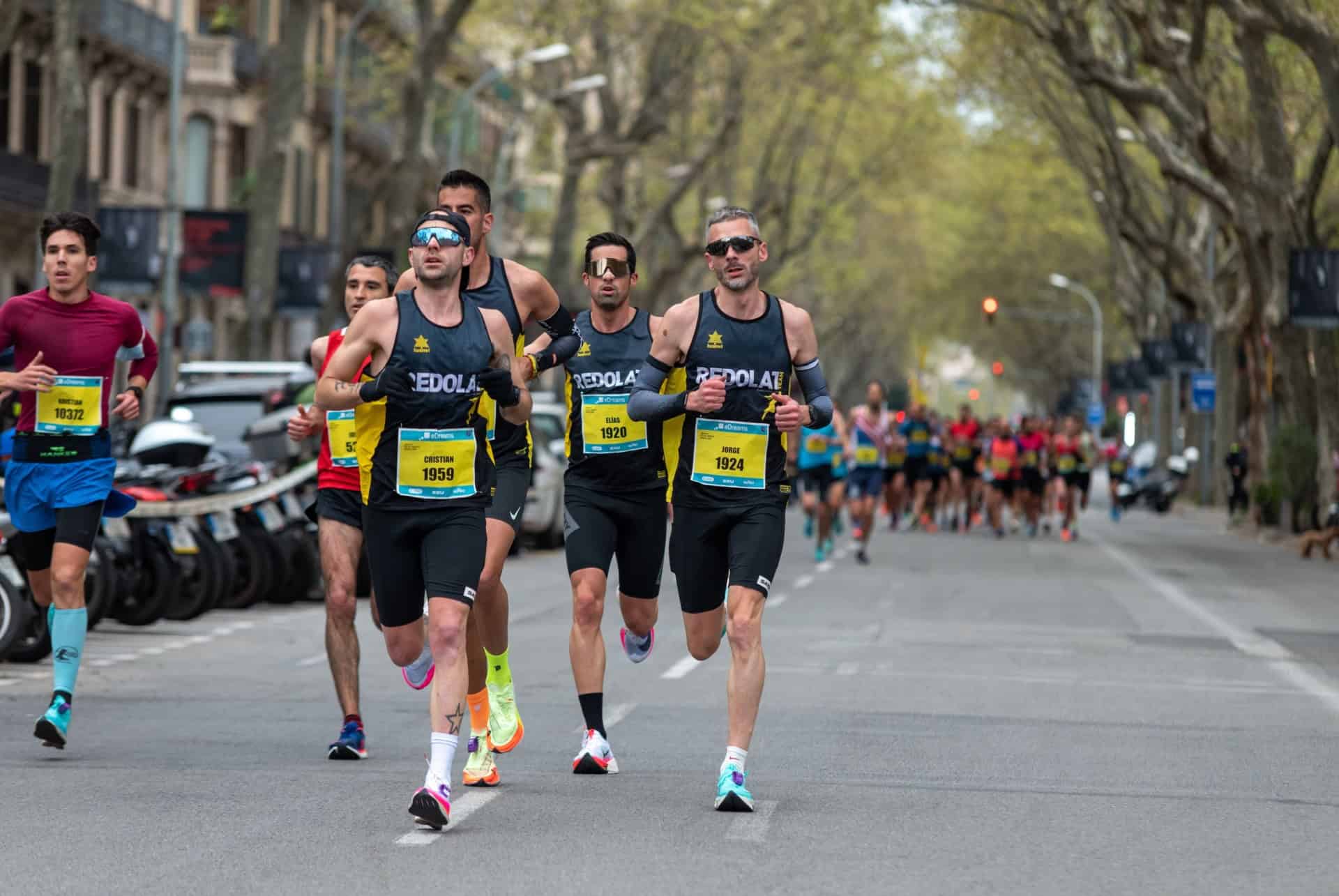 groupe de coureurs marathon groupe de coureurs marathon