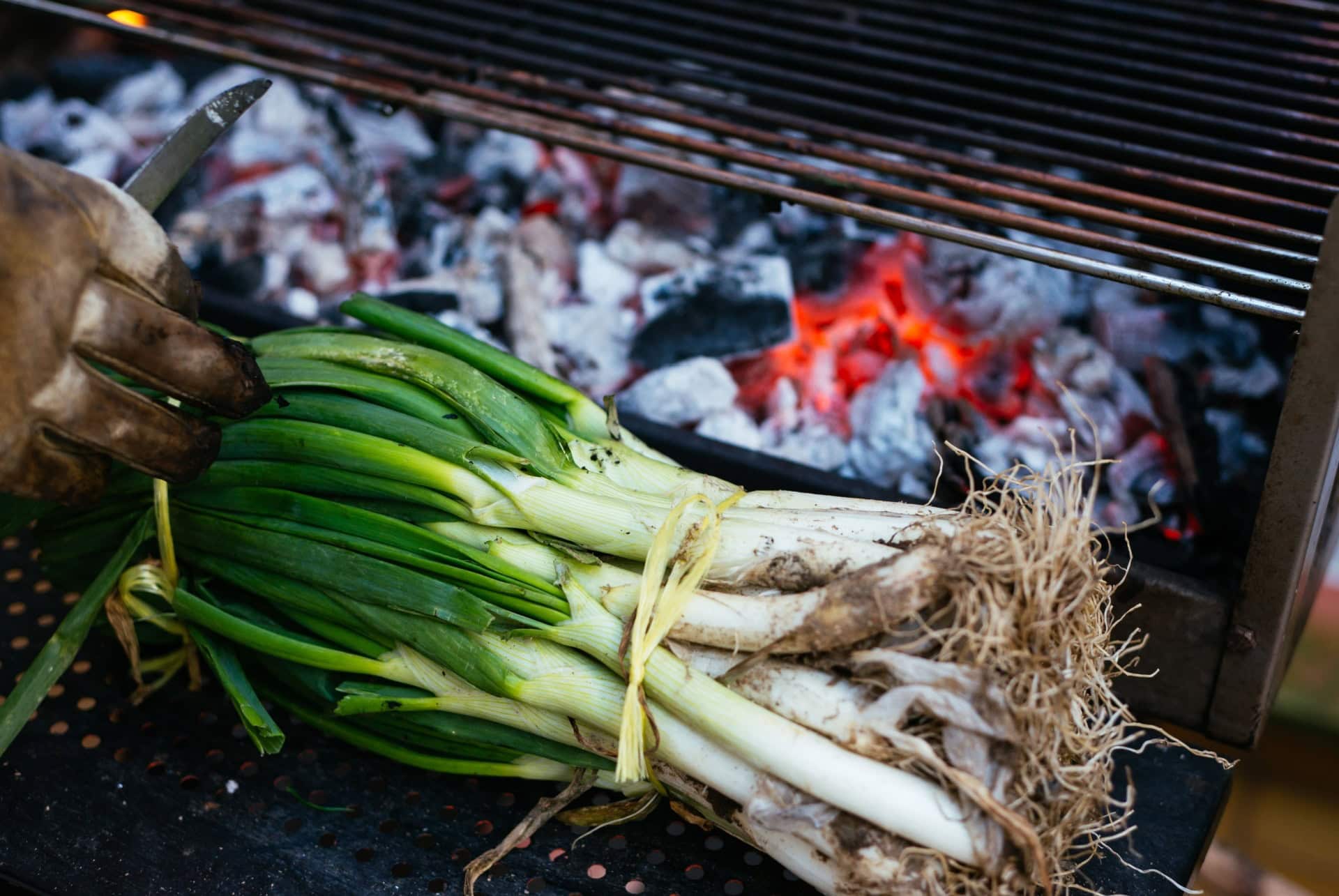 calcots et sauce romesco